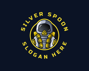 Astronaut Space Explorer logo design