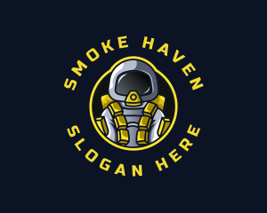 Astronaut Space Explorer logo design