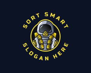 Astronaut Space Explorer logo design