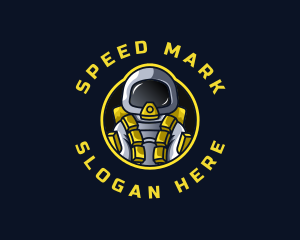 Astronaut Space Explorer logo design