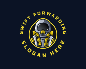 Astronaut Space Explorer logo design