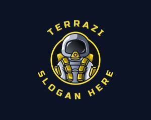 Astronaut Space Explorer logo design