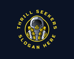 Astronaut Space Explorer logo design