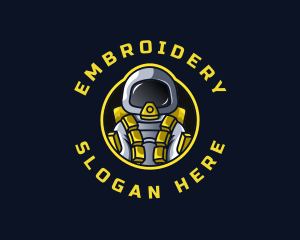 Astronaut Space Explorer logo design