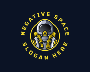 Astronaut Space Explorer logo design