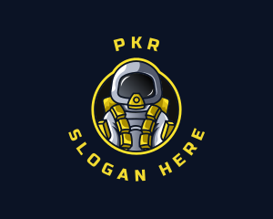 Astronaut Space Explorer logo design