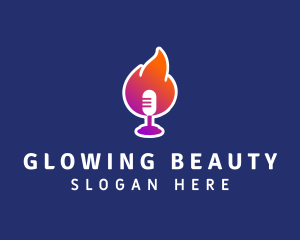 Podcast Flaming Mic Logo