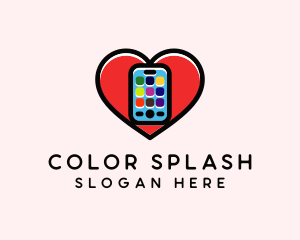 Mobile Apps Love logo design