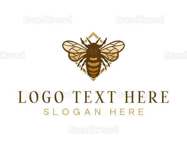 Bee Hive Apiary Logo