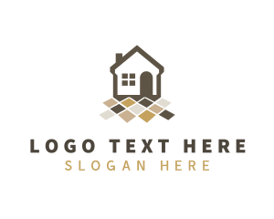 Renovation - House Floor Tiling logo design