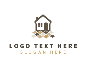 House - House Floor Tiling logo design