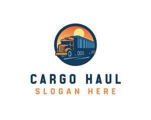 Logistics Truck Delivery logo design