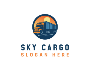 Logistics Truck Delivery logo design