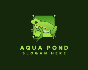 Amphibian Toad Frog logo design