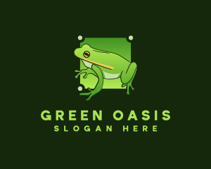 Rainforest - Amphibian Toad Frog logo design