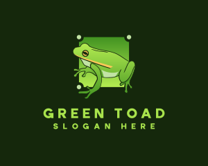 Amphibian Toad Frog logo design