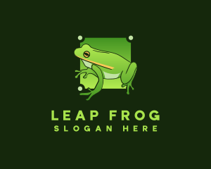 Amphibian Toad Frog logo design
