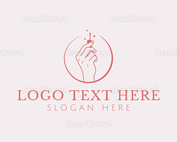 Feminine Hand Manicure Logo