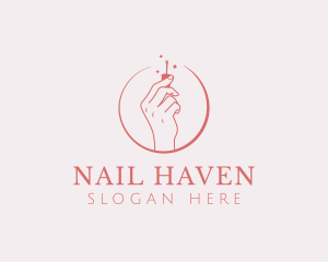 Manicure - Feminine Hand Manicure logo design