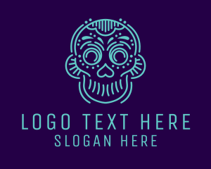 Spooky - Spooky Ornate Skull logo design