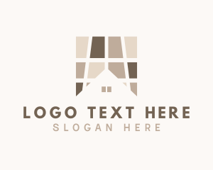 House - House Floor Tiles logo design