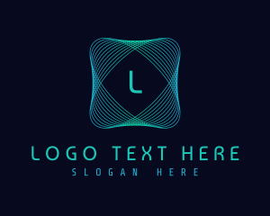 Modern - Abstract Lines Technology logo design