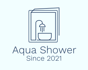 Shower - Minimalist Shower Sink logo design