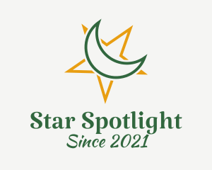 Moon Star Islamic Symbol logo design