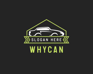 Racecar - Sedan Car Motorsport logo design