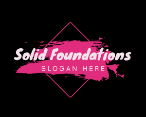Social Club - Pink Artist Paint logo design