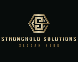 Corporation Hexagon Letter S logo design