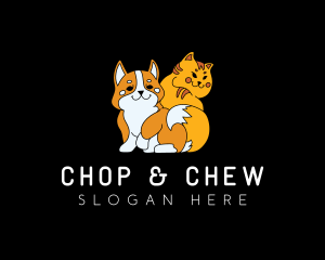 Shiba Inu - Cute Dog Cat logo design
