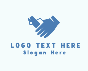 Driveway - Car Agent Hand logo design