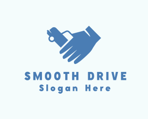 Driveway - Car Agent Hand logo design