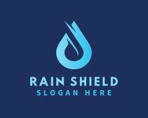 Water Droplet Rain logo design