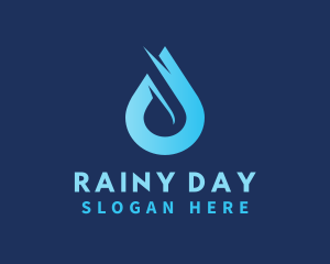 Water Droplet Rain logo design