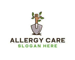 Organic Shovel Plant logo design