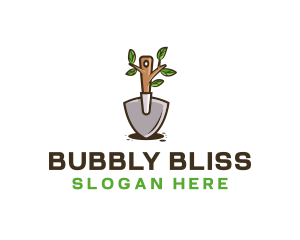 Organic Shovel Plant logo design