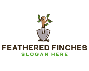 Organic Shovel Plant logo design