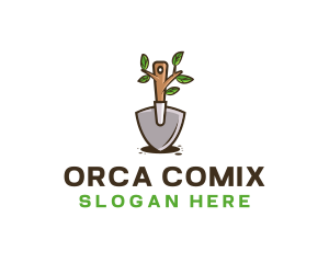 Lawn - Organic Shovel Plant logo design