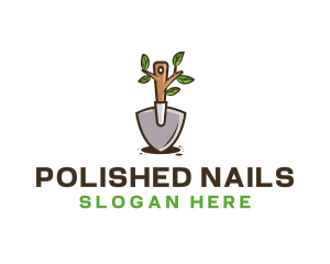 Organic Shovel Plant logo design