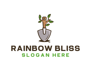 Organic Shovel Plant logo design