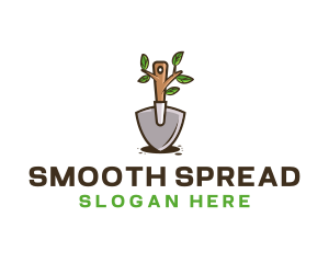 Organic Shovel Plant logo design