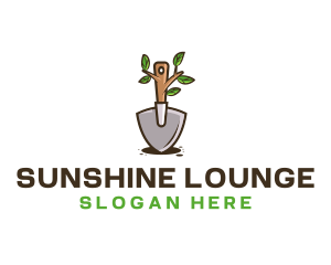 Organic Shovel Plant logo design