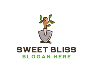 Organic Shovel Plant logo design