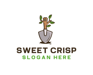 Organic Shovel Plant logo design