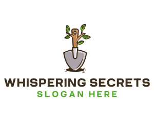 Organic Shovel Plant logo design