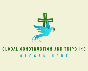 Holy Cross Dove Peace Logo