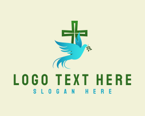 Holy Cross Dove Peace Logo