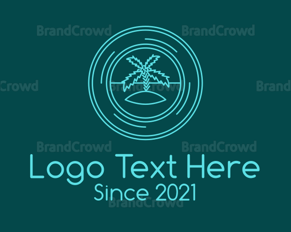 Island Travel Badge Logo